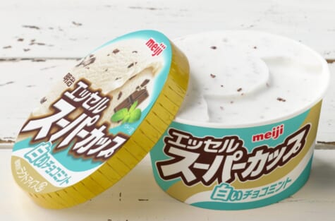 「明治 エッセル スーパーカップ 白いチョコミント」