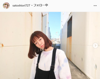 佐藤栞里公式Instagram（satoshiori727）より