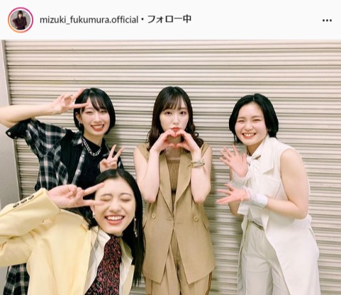 モーニング娘。'21・譜久村聖公式Instagram（mizuki_fukumura.official）より