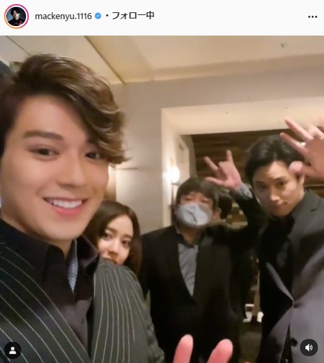 新田真剣佑公式Instagram（mackenyu.1116）より