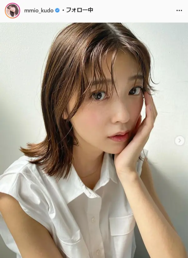 工藤美桜の上目遣いショットに 透明感半端ない ますます美人になってる Tv Life Web