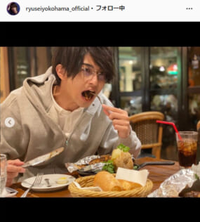 横浜流星公式Instagram（ryuseiyokohama_official）より