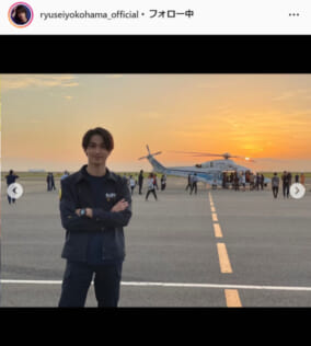 横浜流星公式Instagram（ryuseiyokohama_official）より